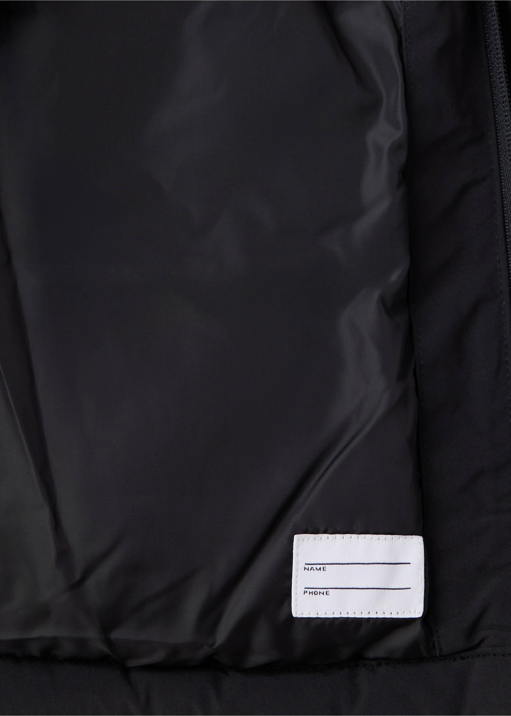 Anorak matelassé capuche imitation fourrure - Détail de l'article 0, Noir. Ref: 37067770-00.