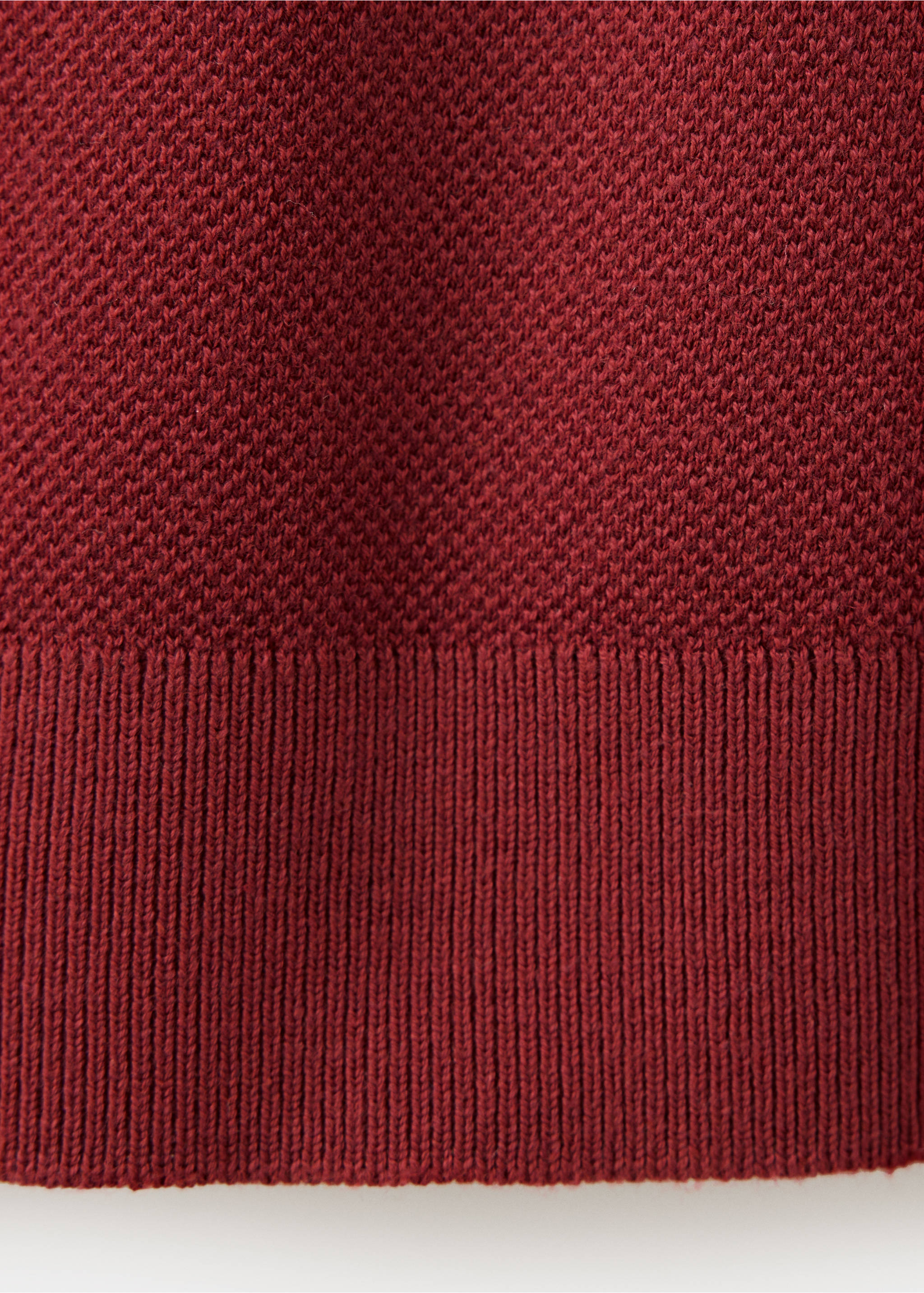Polo mélange coton maille fine - Détail de l'article 0, Rouge moyen. Ref: 37067771-00.
