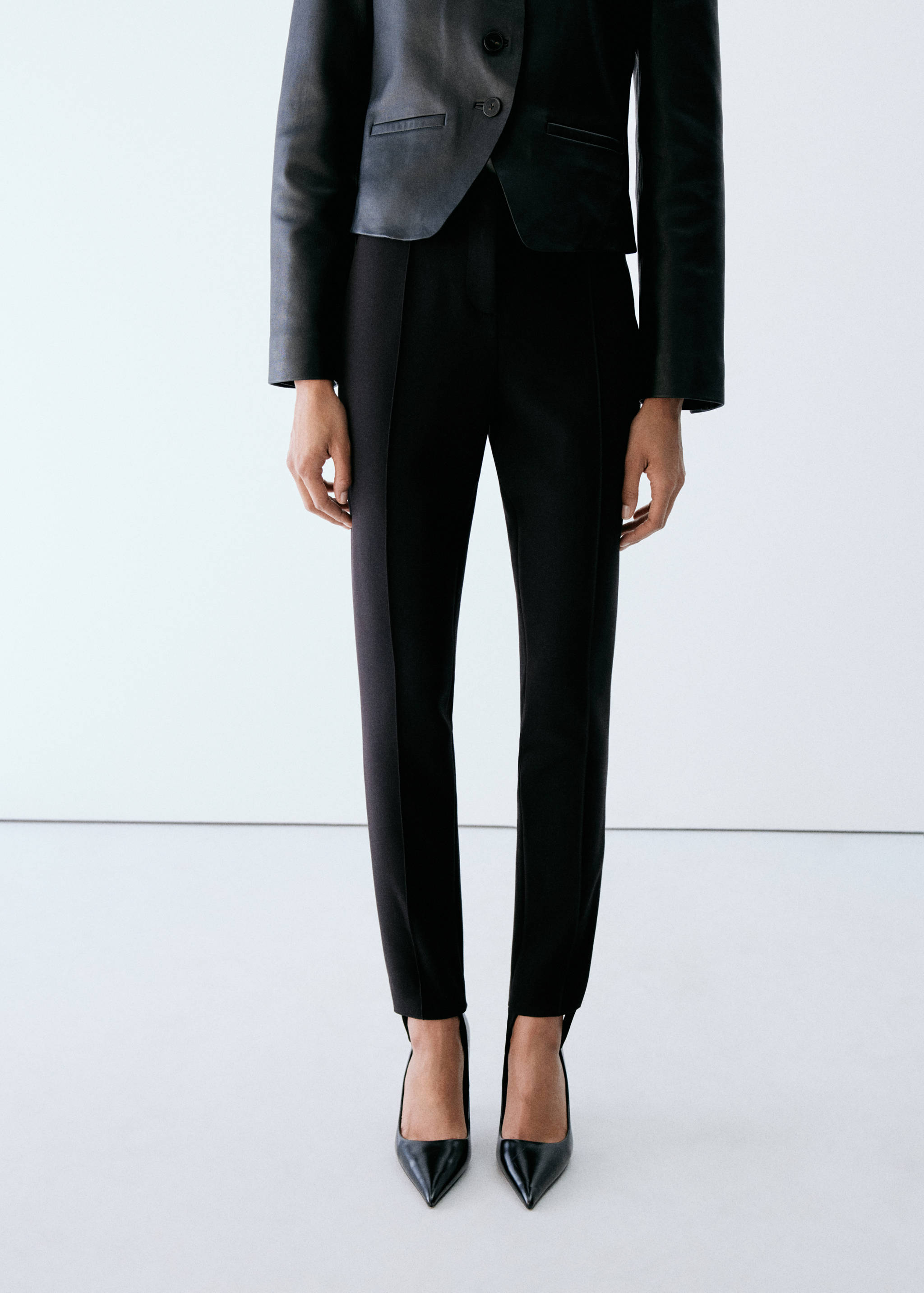 Tailored stirrup trousers - Medium plane