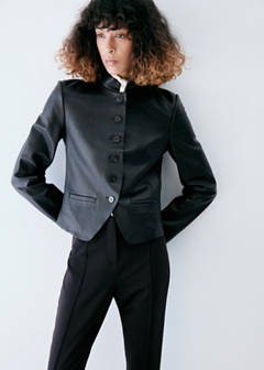 Tailored stirrup trousers — Black 4