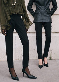 Tailored stirrup trousers — Black 8