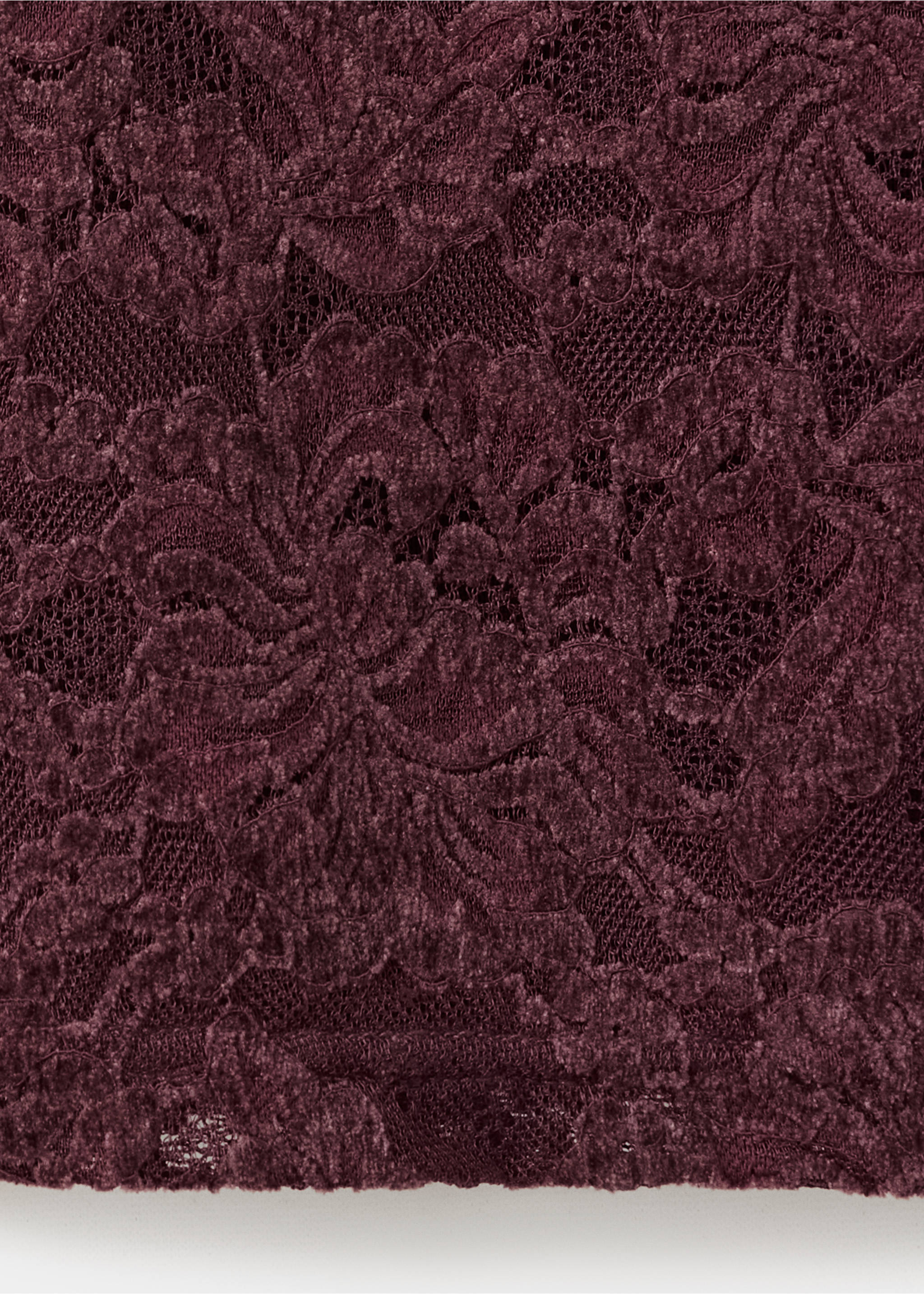 Burgundy lace top fabric texture close-up, Burgundy. Ref: 37067777-00.