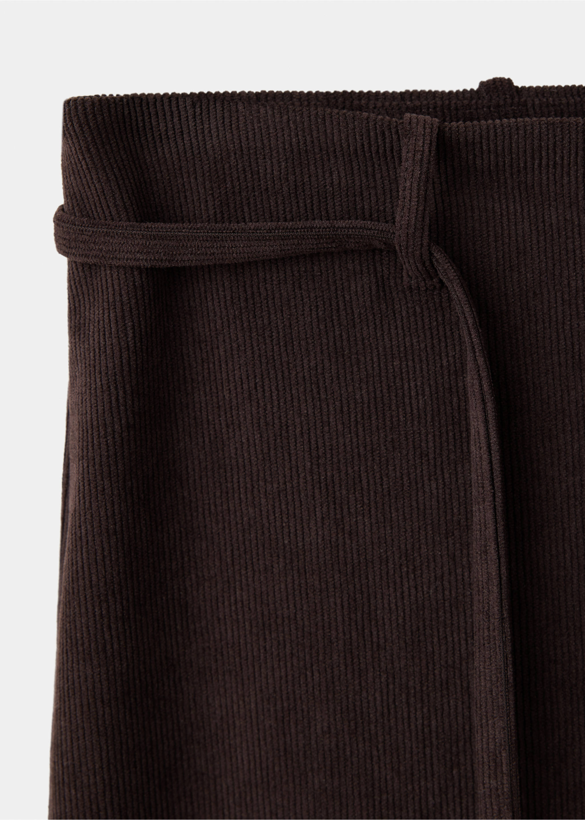 Pantalon en velours côtelé avec cordon de serrage - Détail de l'article 0, Chocolat. Ref: 37067778-00.