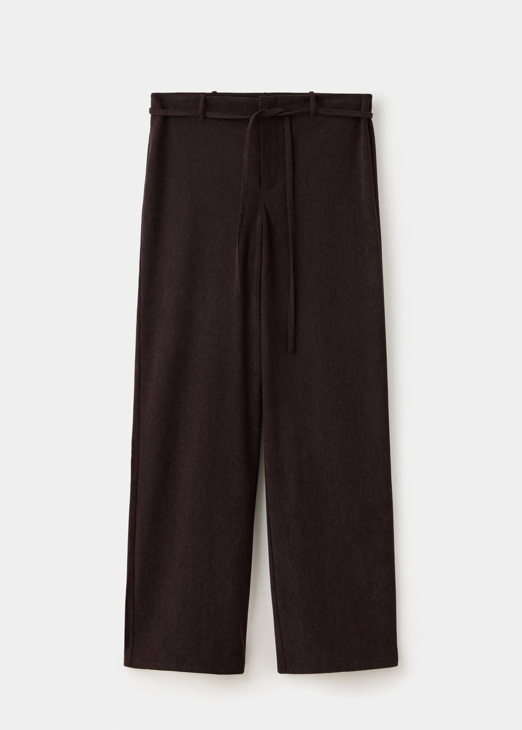 Pantalon en velours côtelé avec cordon de serrage - Article sans modèle