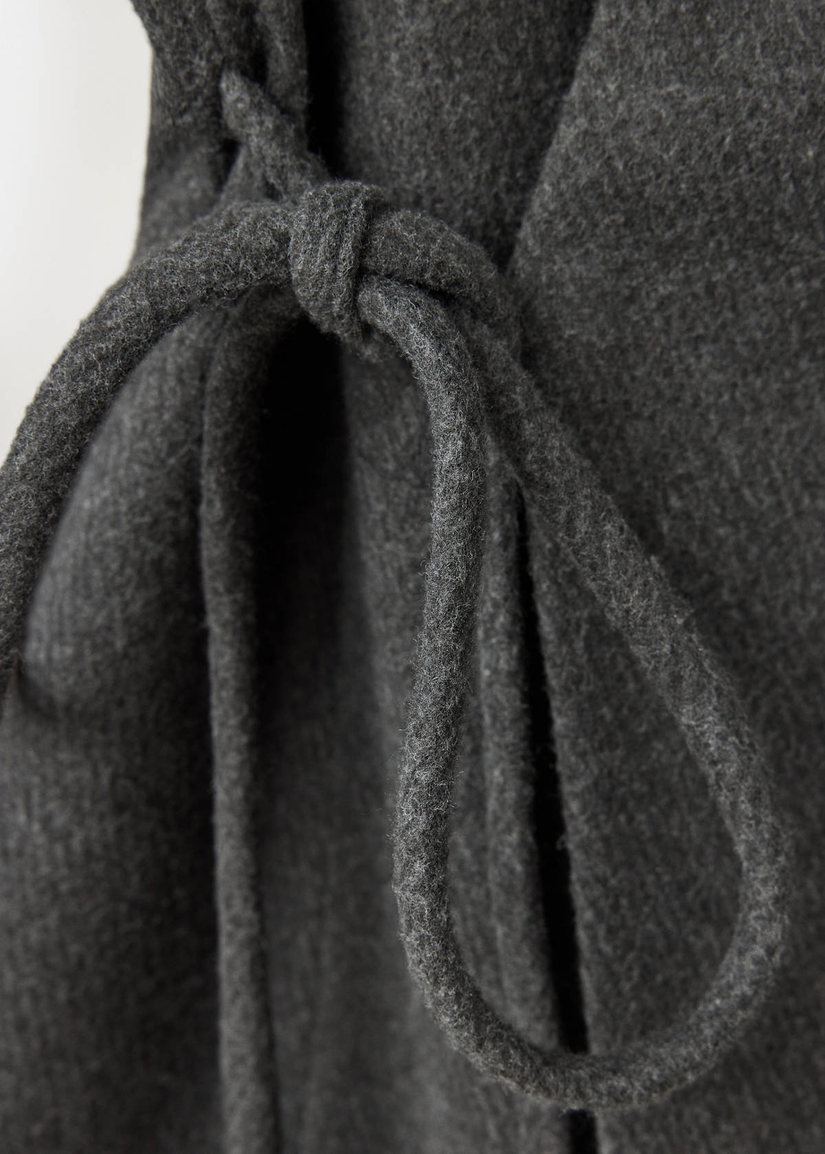 Straight-tie jacket — Charcoal