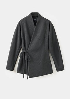 Straight-tie jacket — Charcoal 5