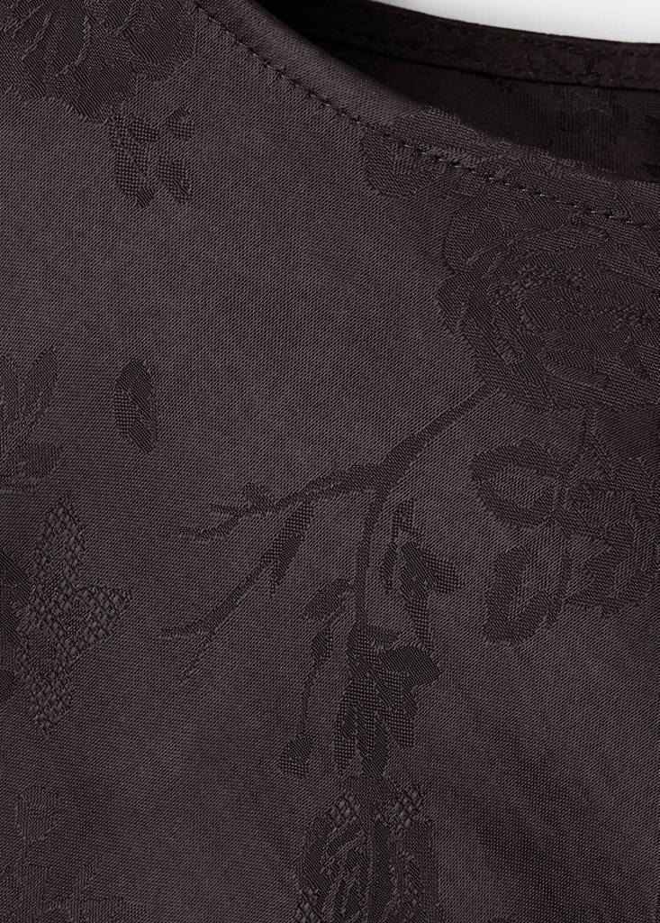 Jacquard dress with flared sleeves thumbnail 6
