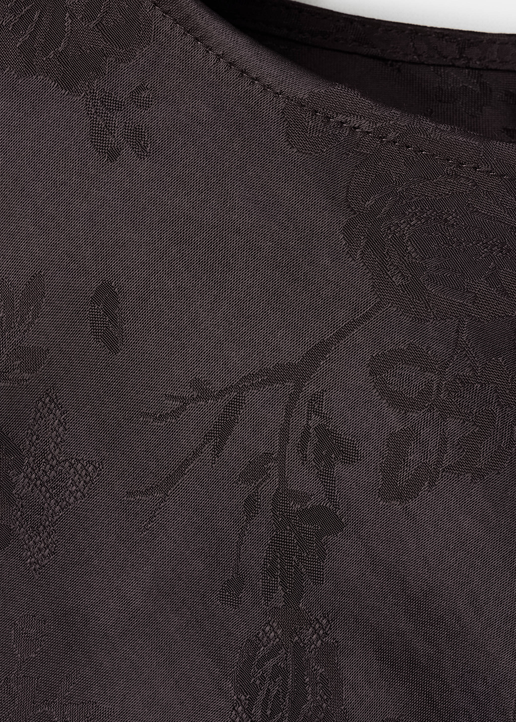 Jacquard dress with flared sleeves - Details of the article 0