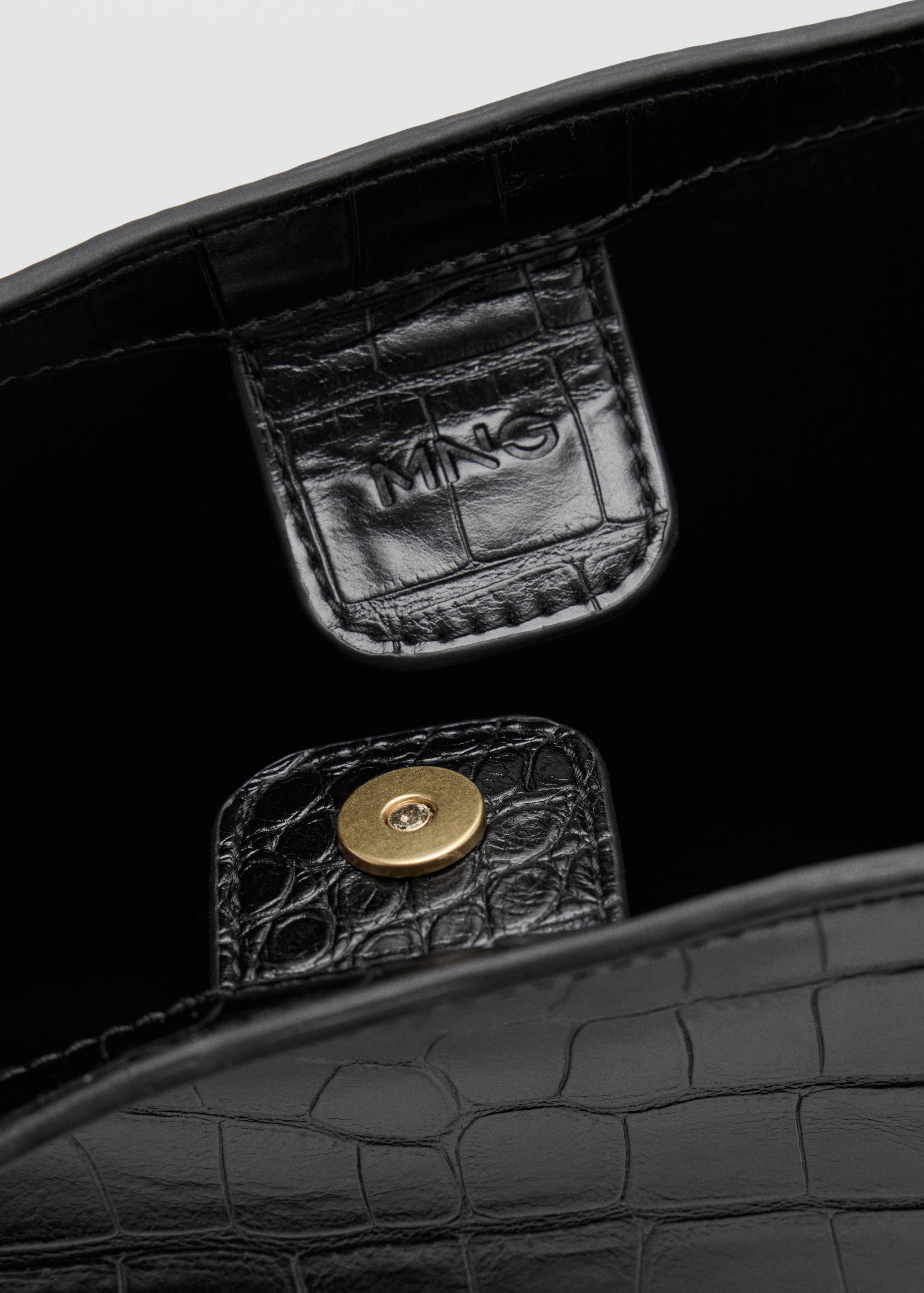 Sac porté épaule effet croco - Détail de l'article 2