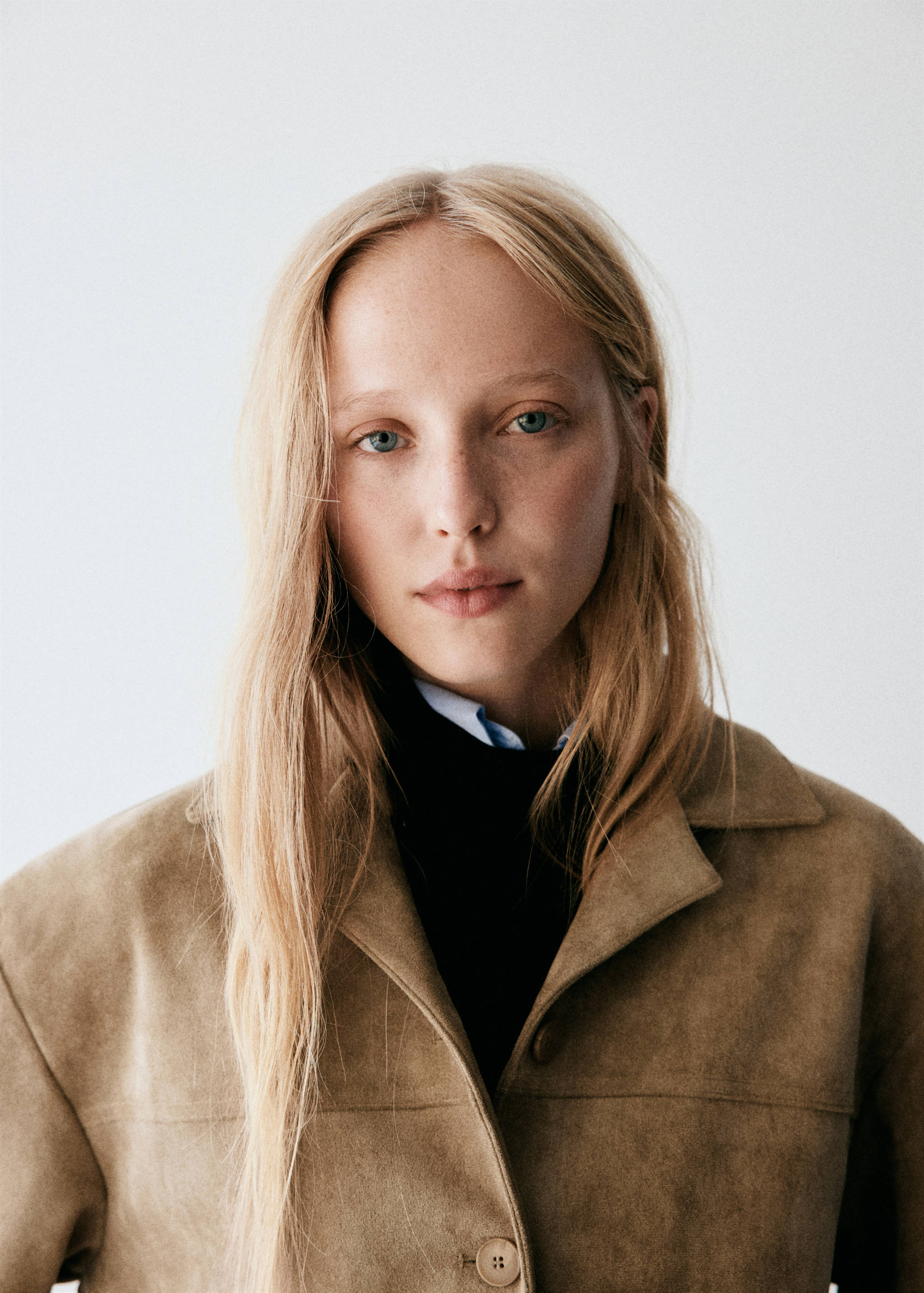 Suede effect overshirt - Details of the article 1