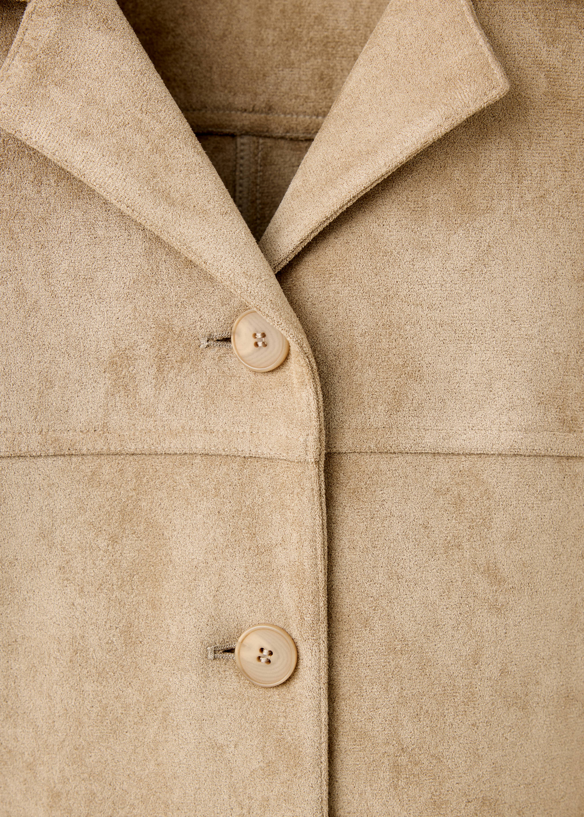 Suede effect overshirt - Details of the article 8