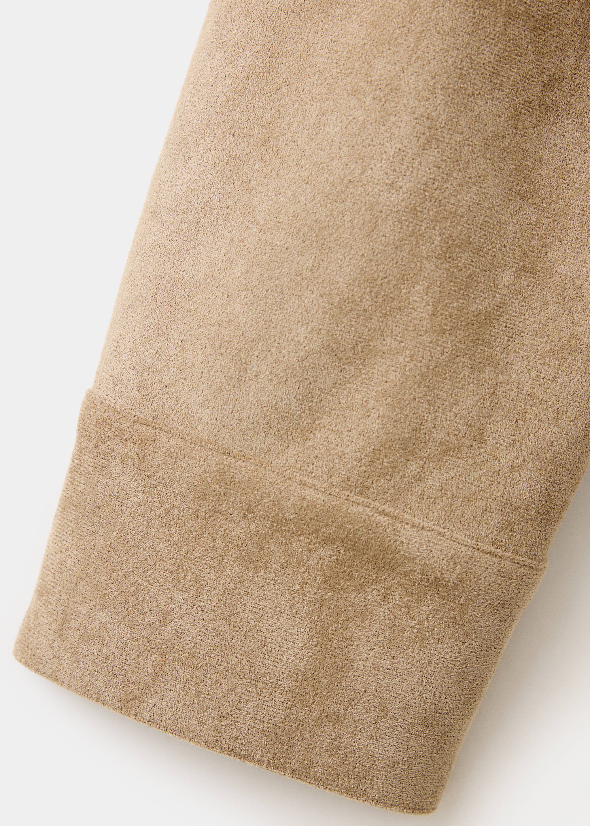 Suede effect overshirt - Details of the article 0