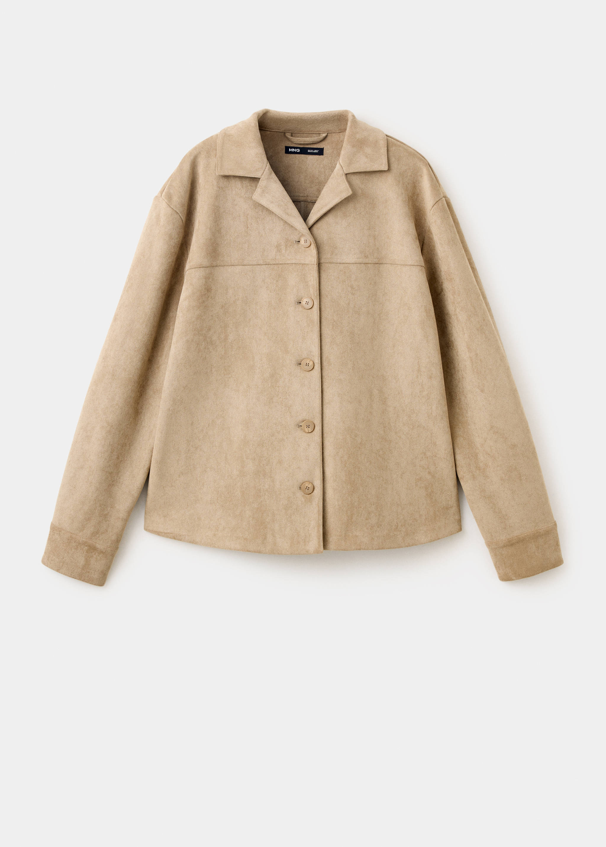 Suede effect overshirt - Article without model