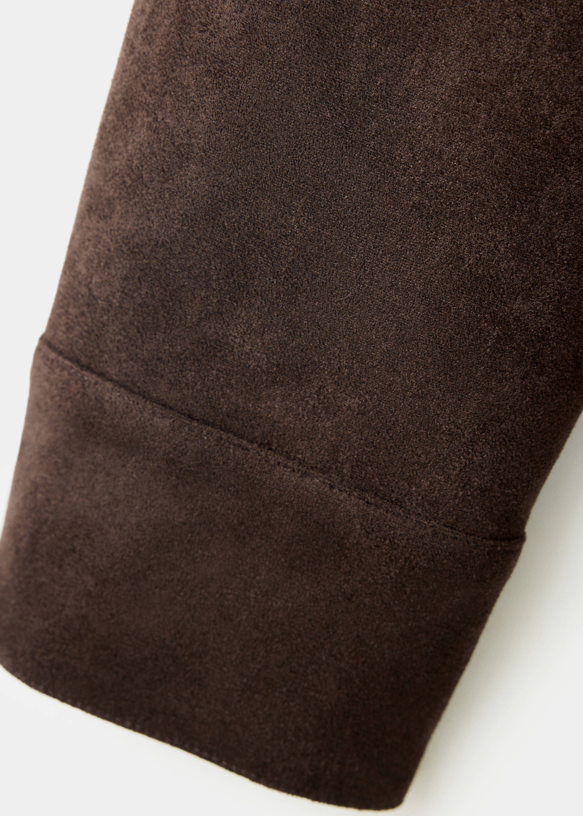 Suede effect overshirt - Details of the article 0