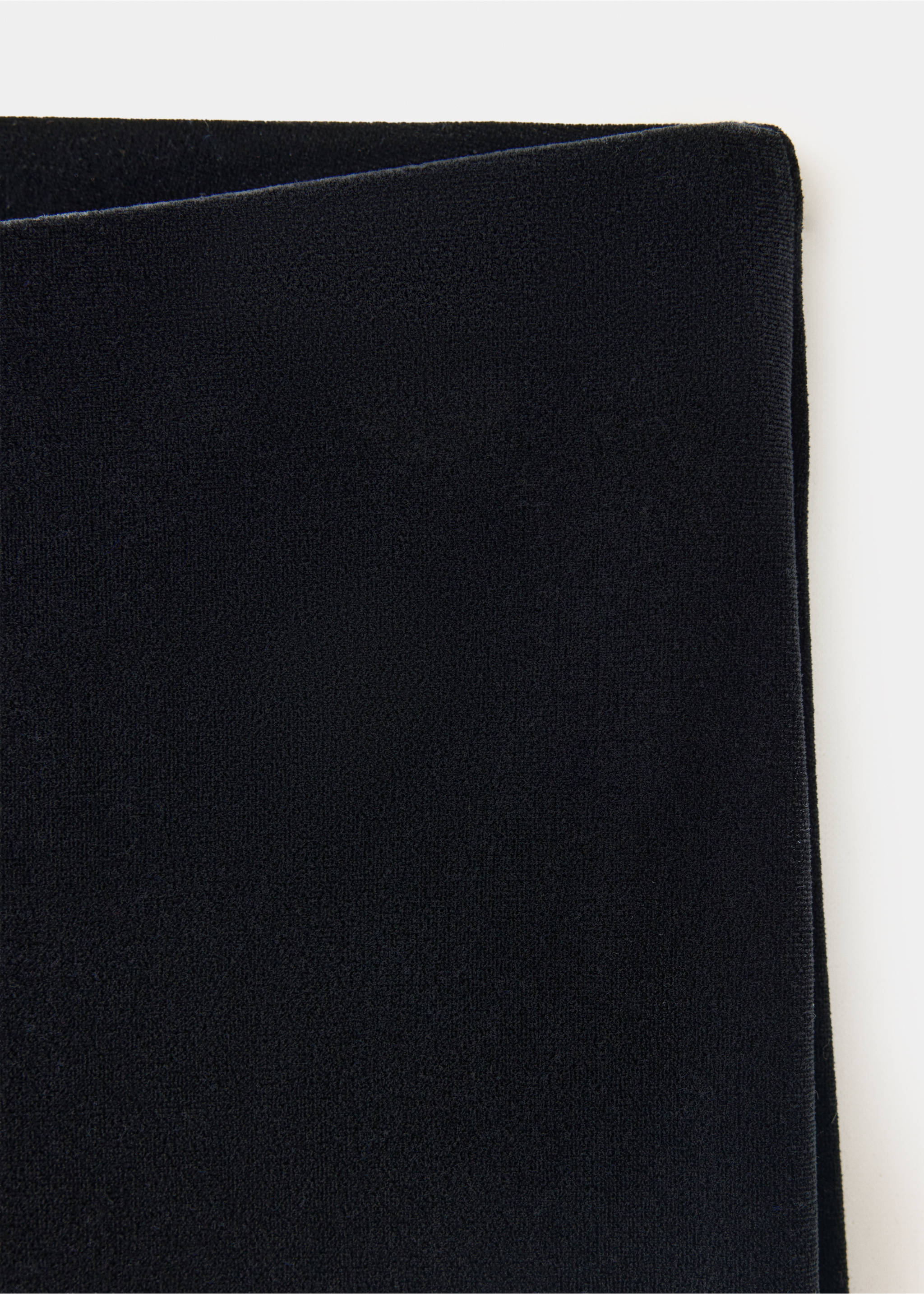 Ausgestellte Hose aus Samt - Detail des Artikels 8, Schwarz. Ref: 37067795-00.