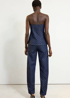 Straight jeans with rhinestone detail — Open Blue 3