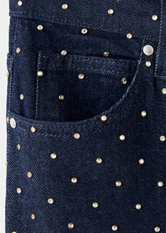Straight jeans with rhinestone detail — Open Blue 7