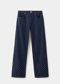 Straight jeans with rhinestone detail — Open Blue 5