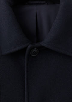 Wool coat with shirt-style collar — Night Blue 8