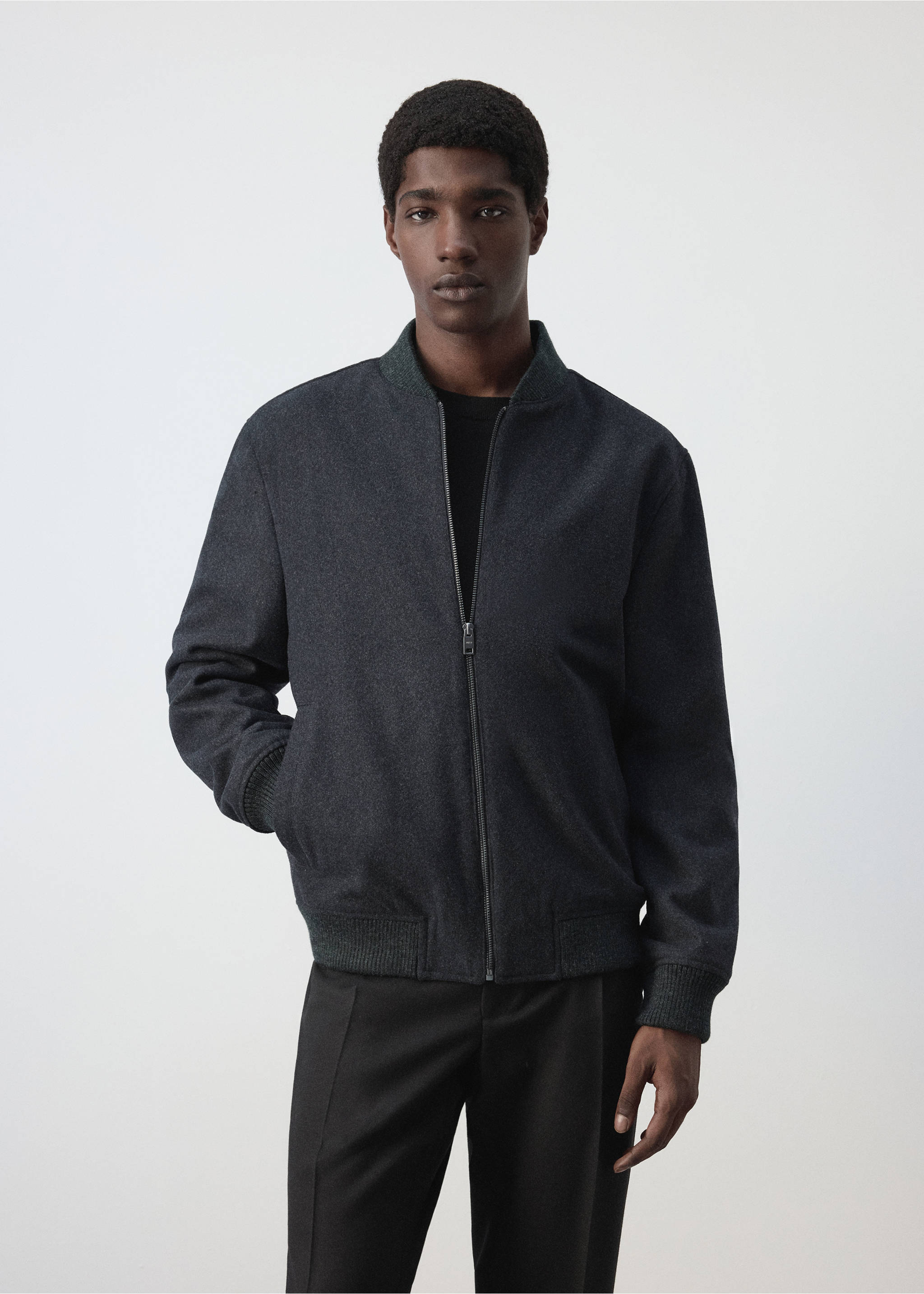 Jacket corcega - Medium plane, Charcoal. Ref: 37067883-00.