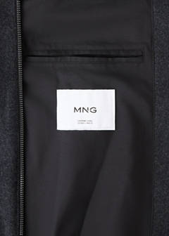 Wool-blend bomber jacket — Charcoal 9