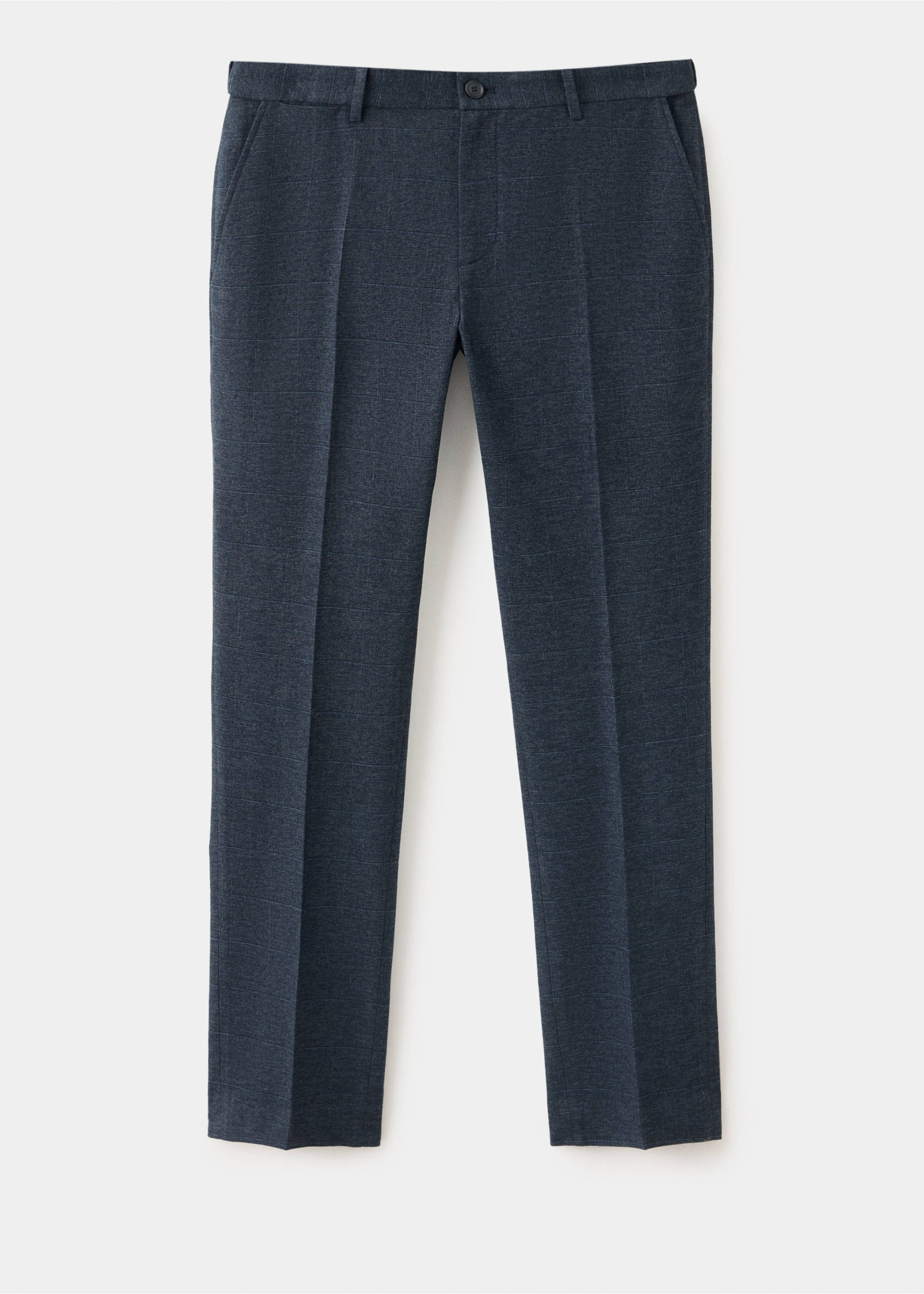 Фланелеві штани slim fit - Товар без моделі, Темно-синій. Ref: 37067884-00.