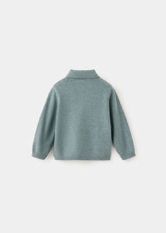 Polo neck sweater — Green 3