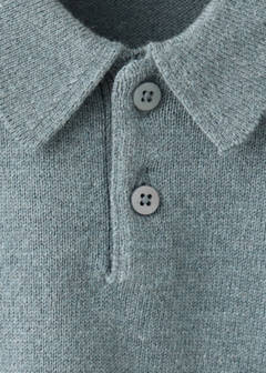 Polo neck sweater — Green 2