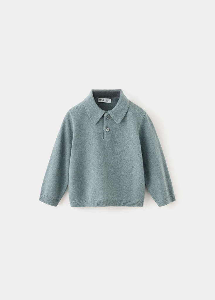 Polo neck sweater — Green