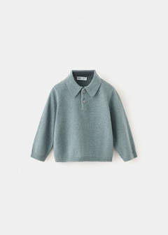 Polo neck sweater — Green 1