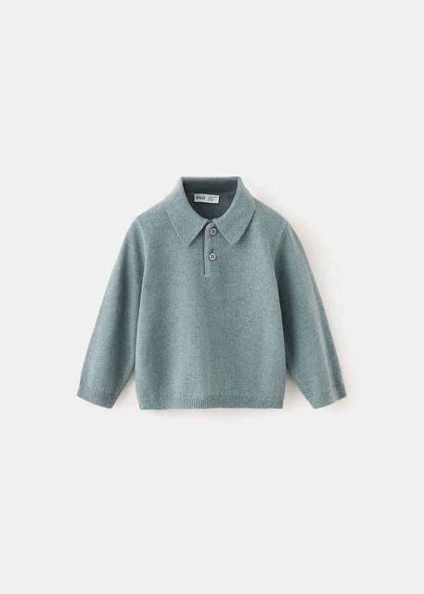 Polo neck sweater — Green