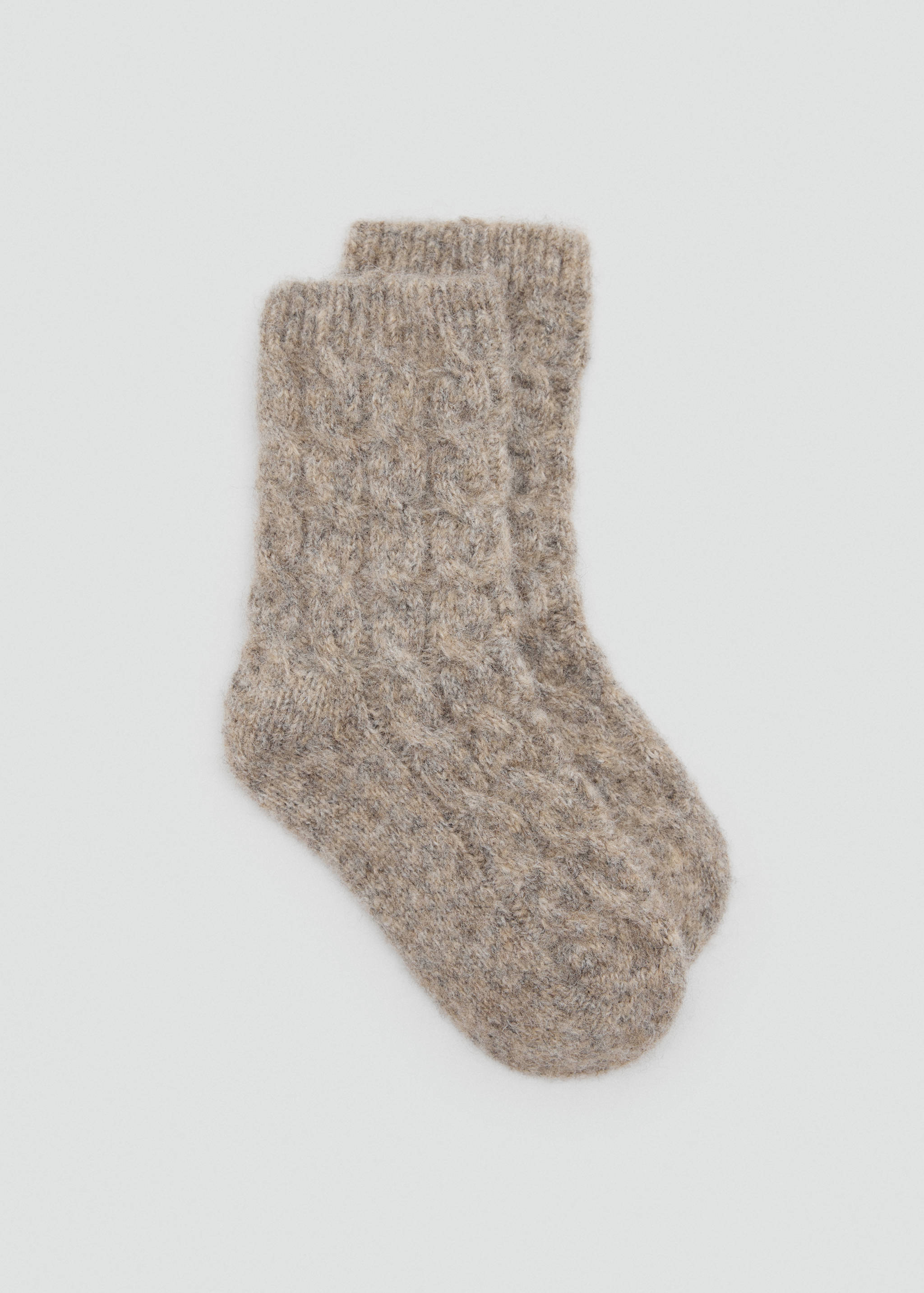 Chaussettes en maille à torsades - Article sans modèle