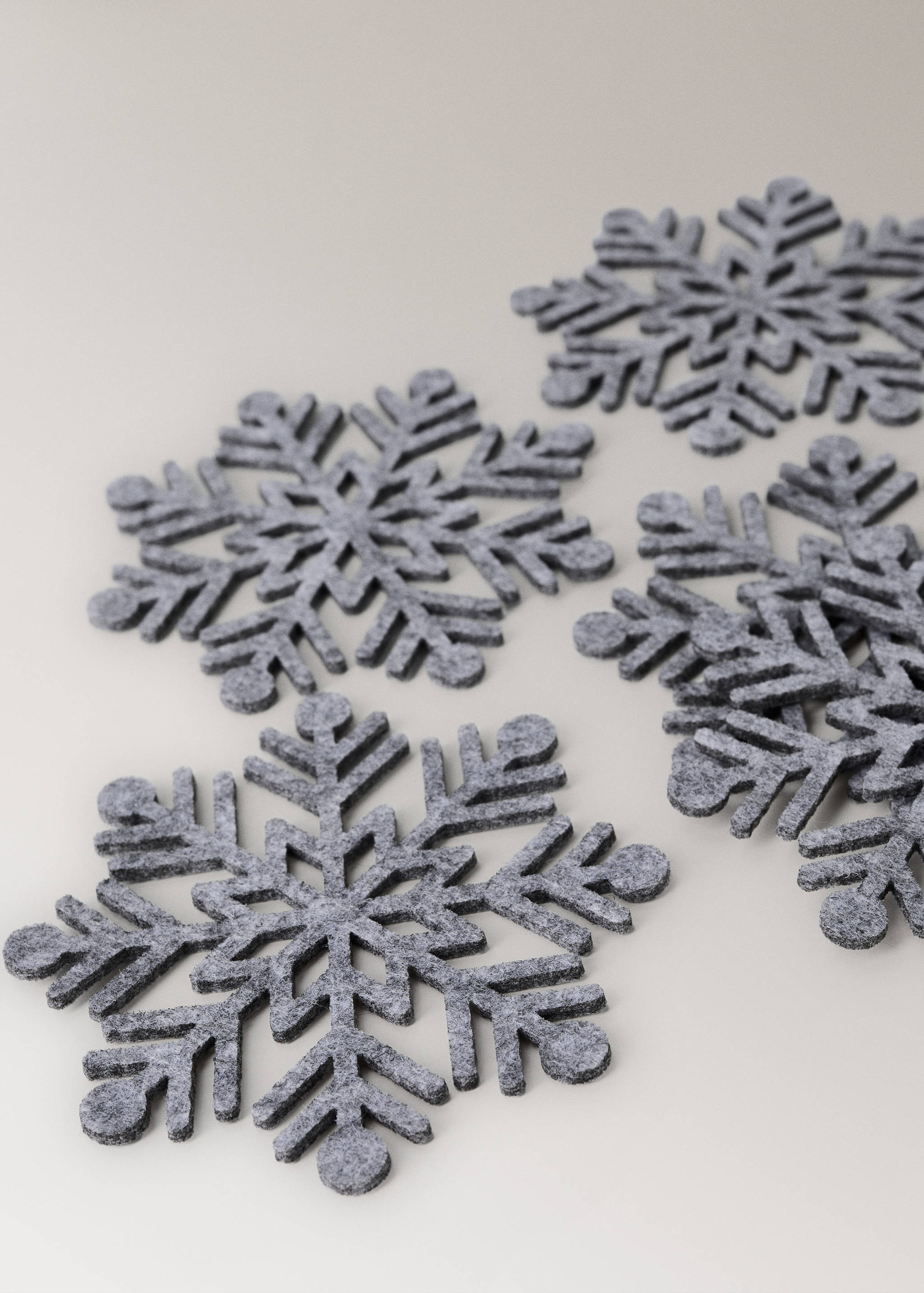Set med sex snöflingeformade underlägg - Detaljer om artikeln 2