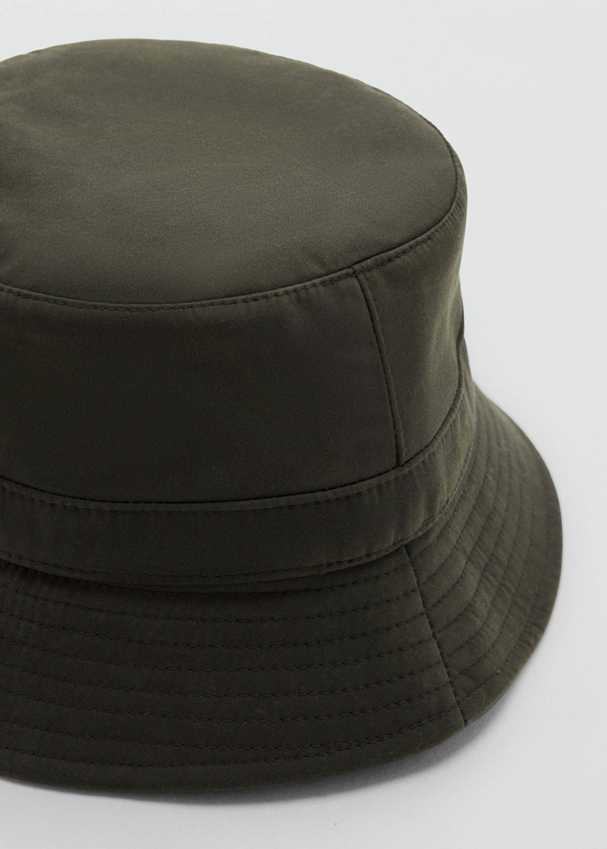Waxed cotton hat — Khaki