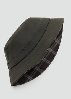 Waxed cotton hat — Khaki 3