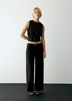 Top in lurex gauze — Black 2