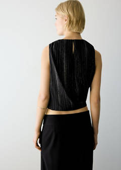 Top in lurex gauze — Black 5