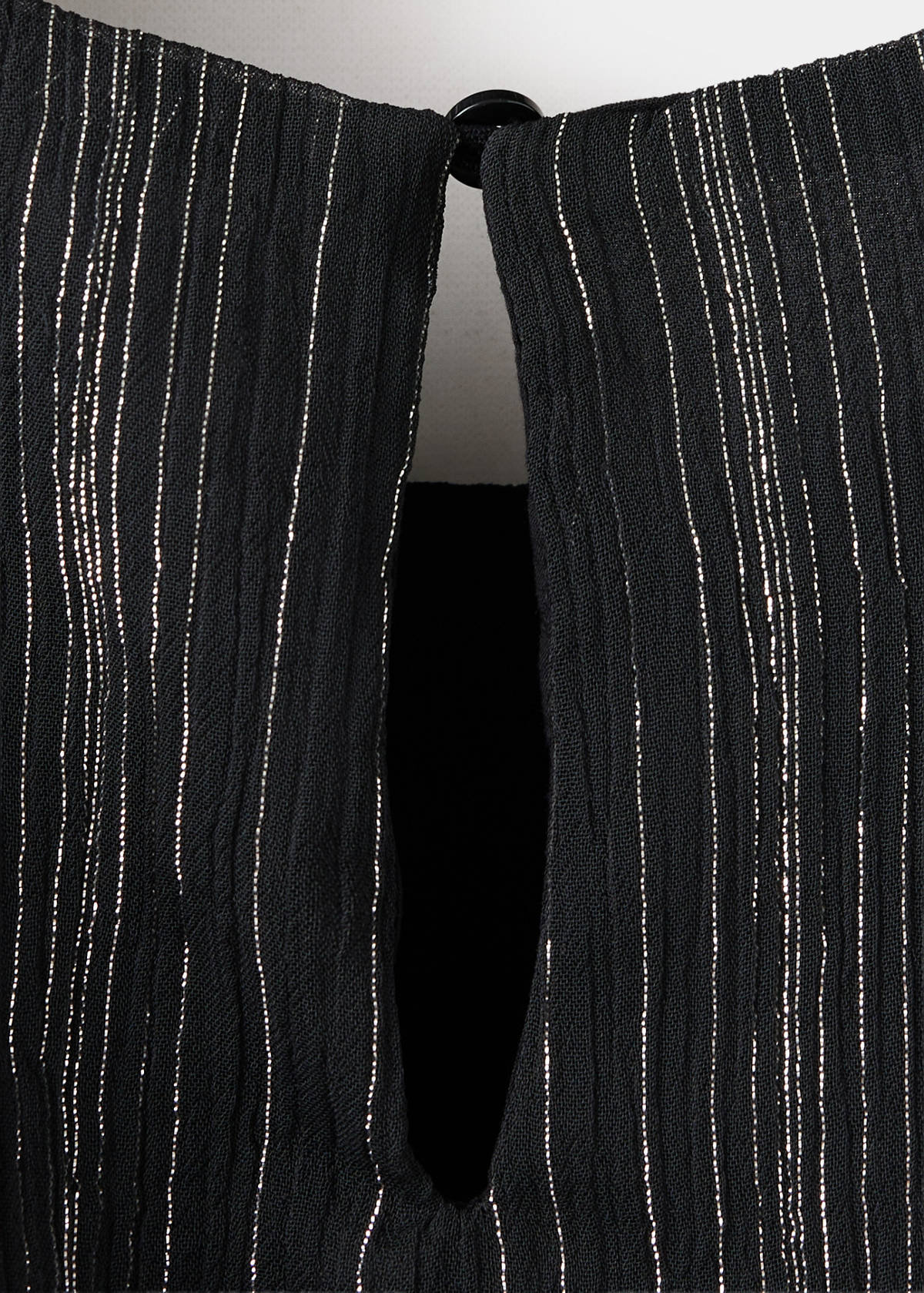 Top in lurex gauze — Black