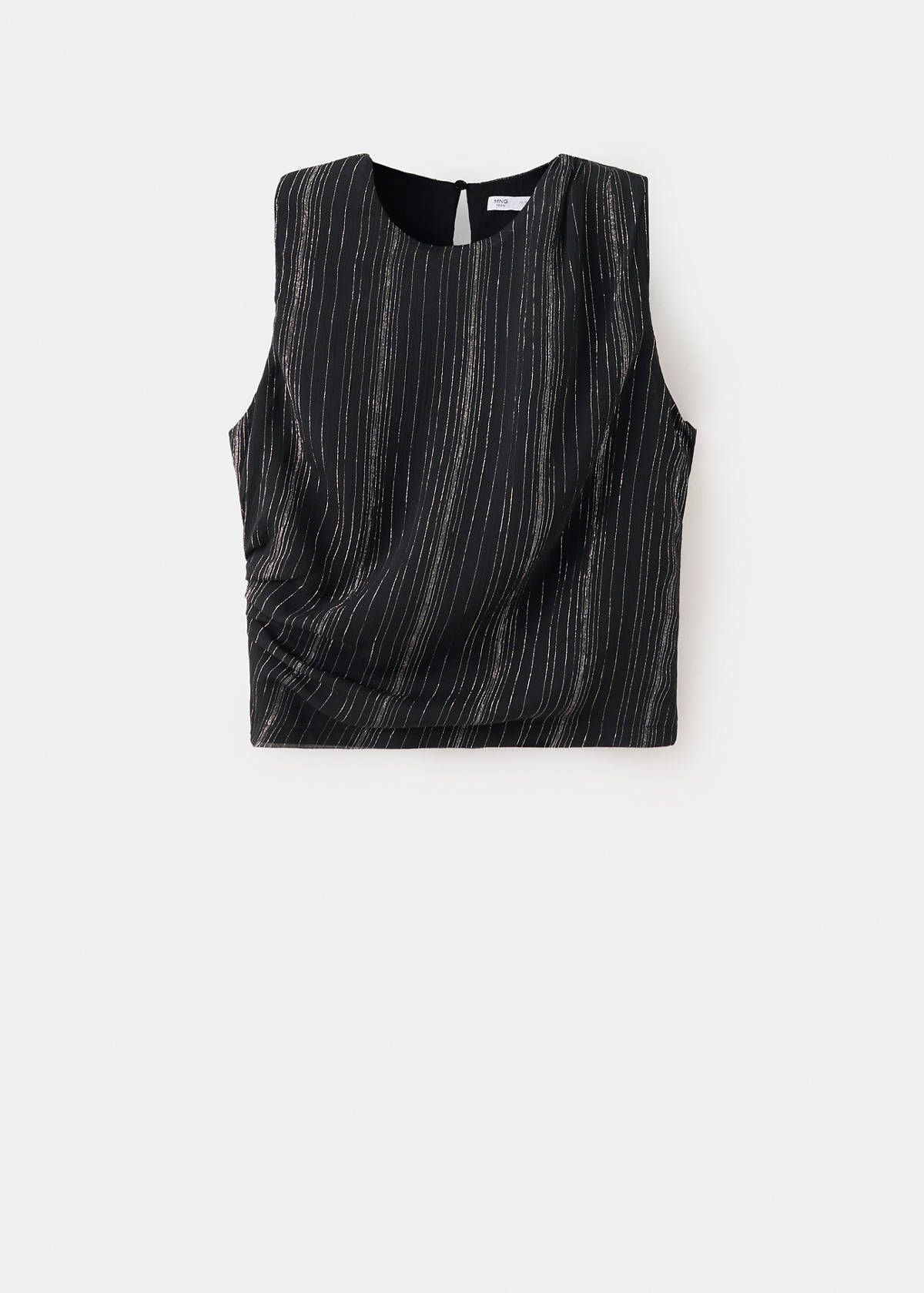 Top in lurex gauze — Black