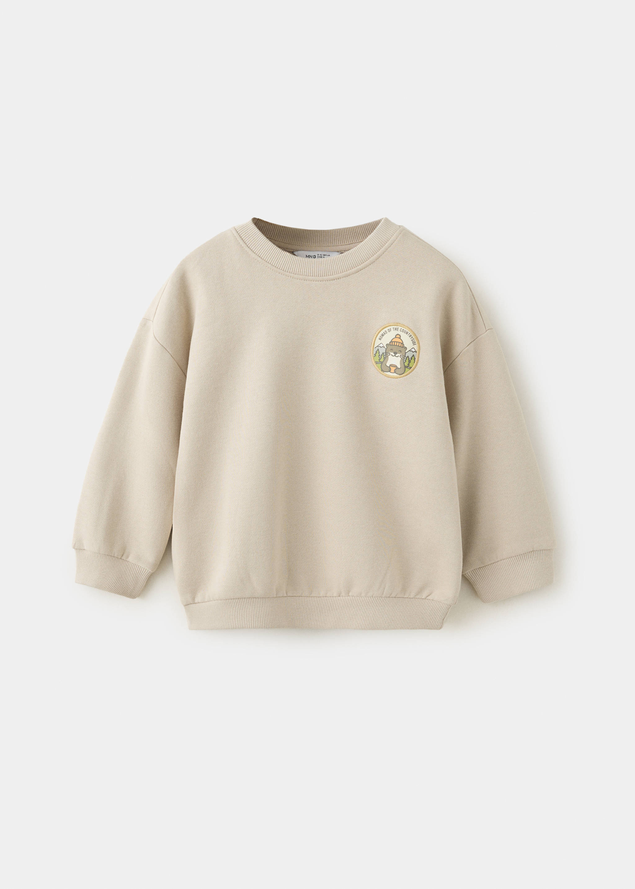 Printed cotton sweatshirt - Article without model