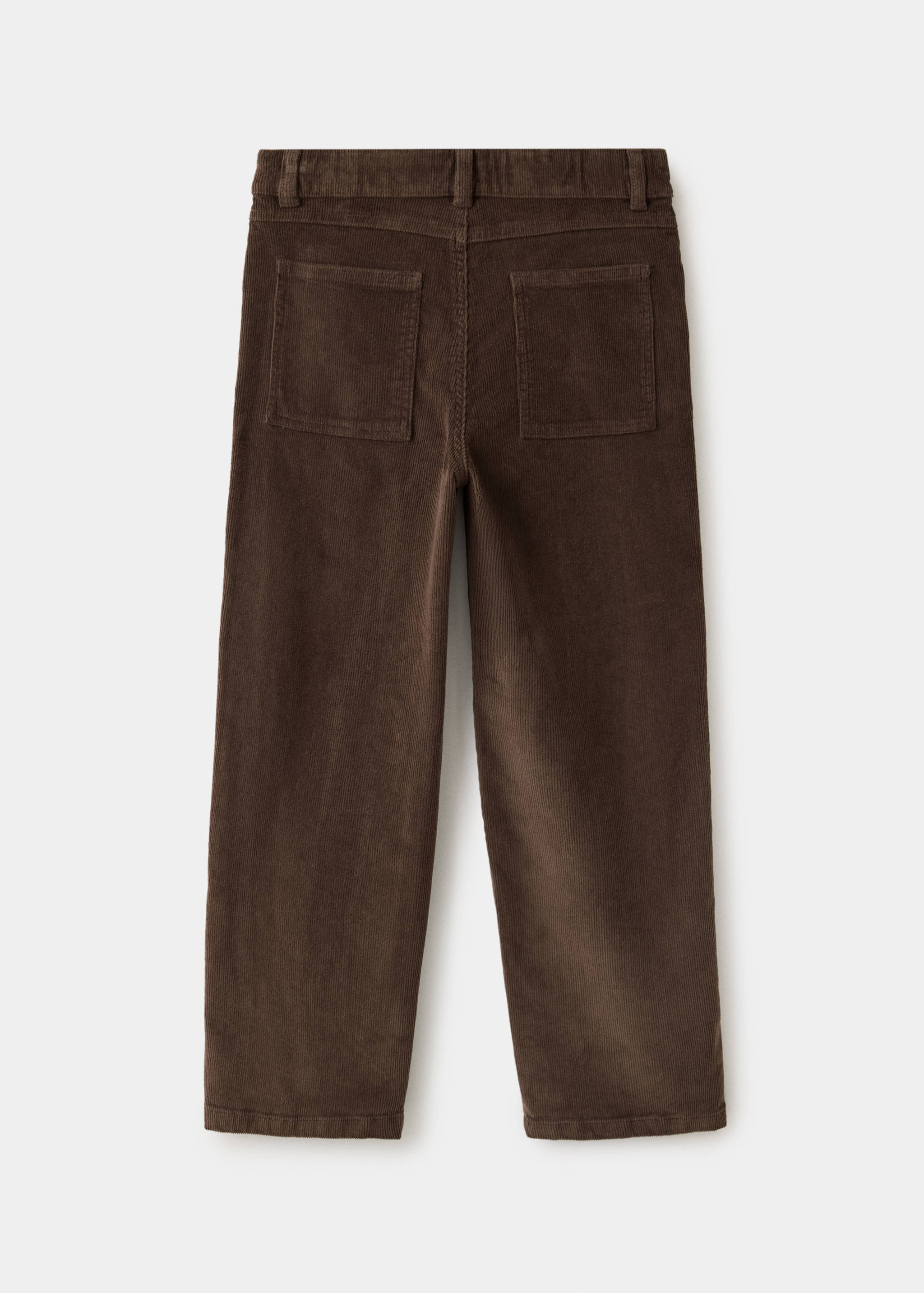 Corduroy straight trousers - Reverse of the article