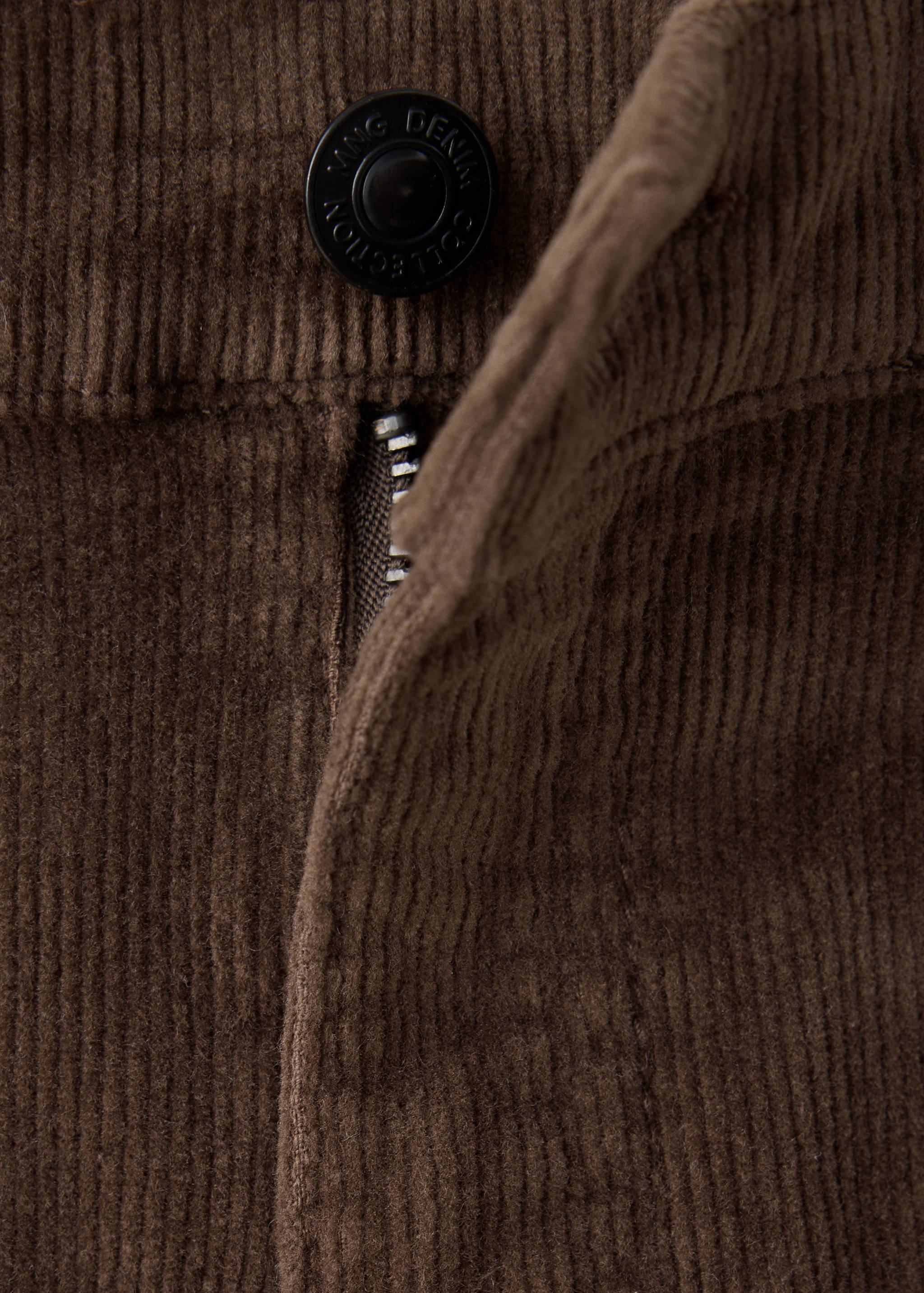 Corduroy straight trousers - Details of the article 8