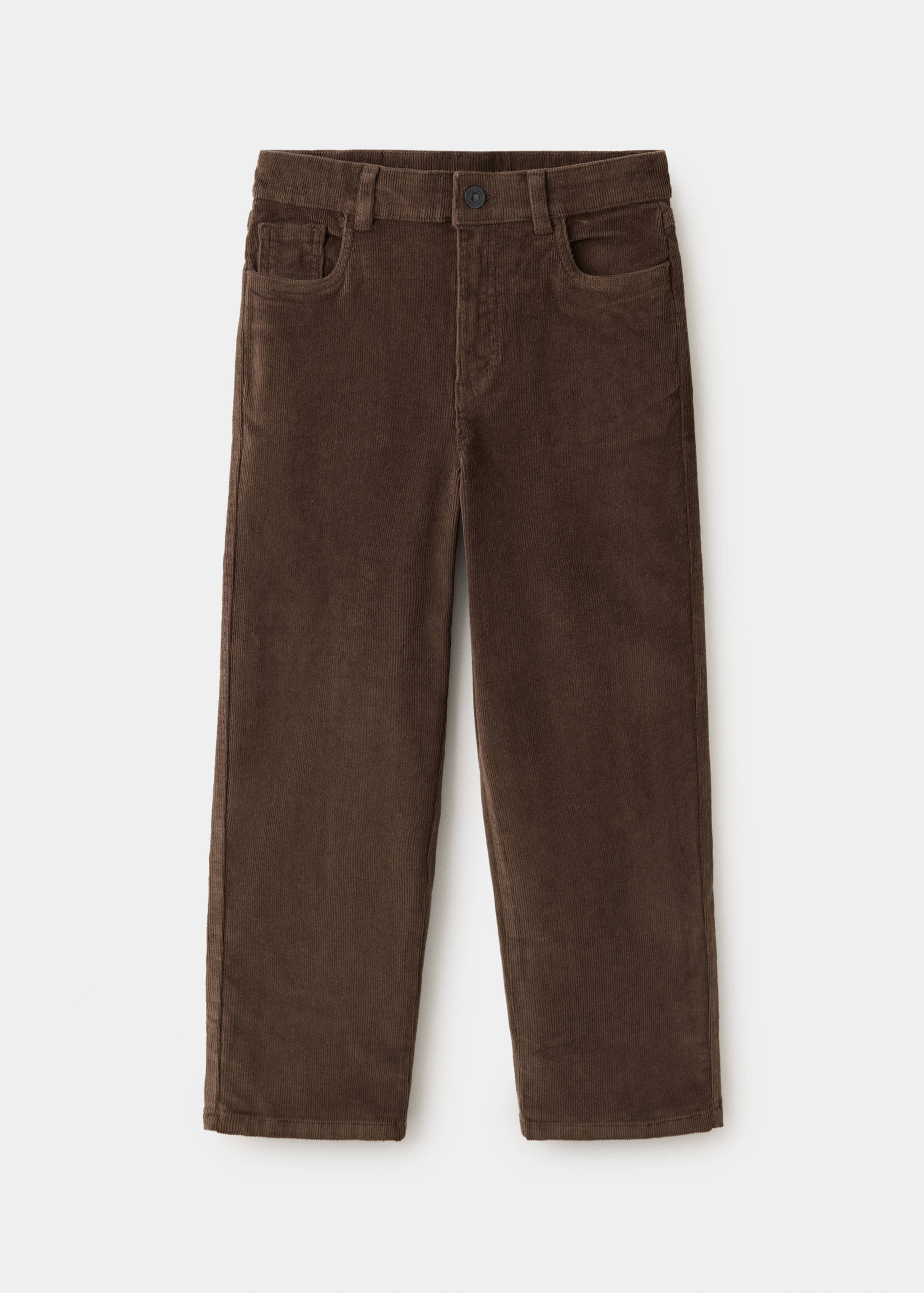 Corduroy straight trousers - Article without model