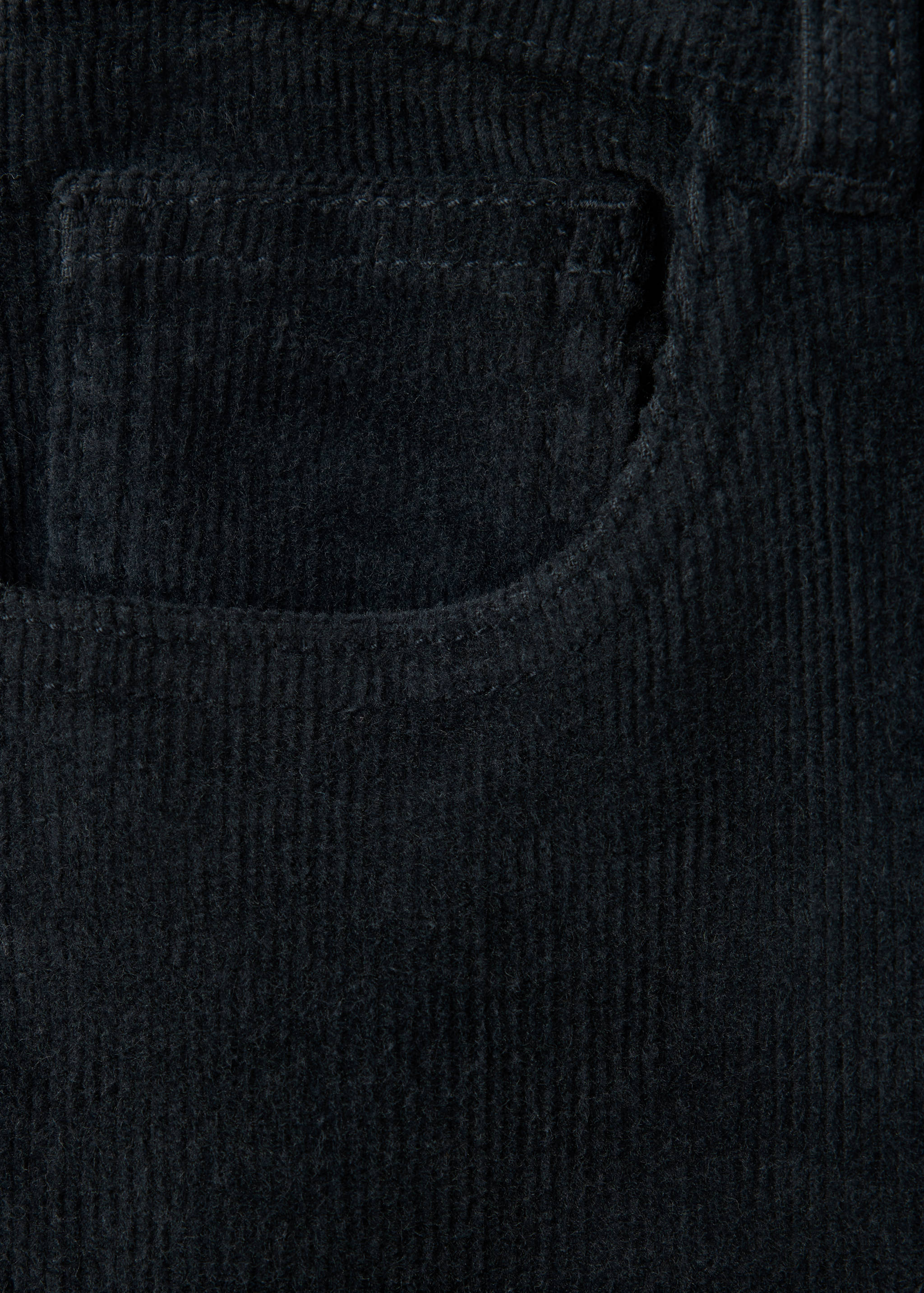Corduroy straight trousers - Details of the article 0