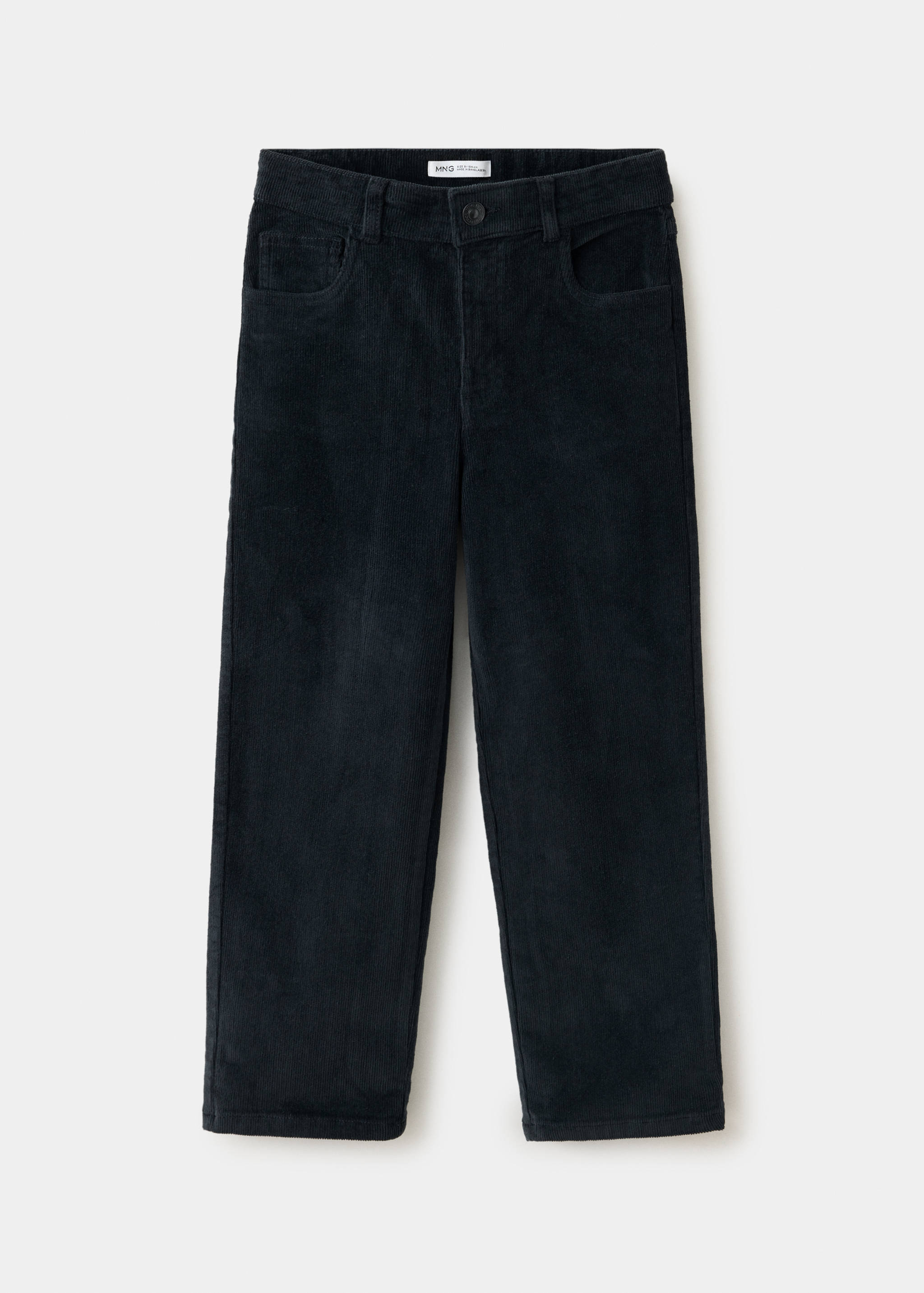 Corduroy straight trousers - Article without model