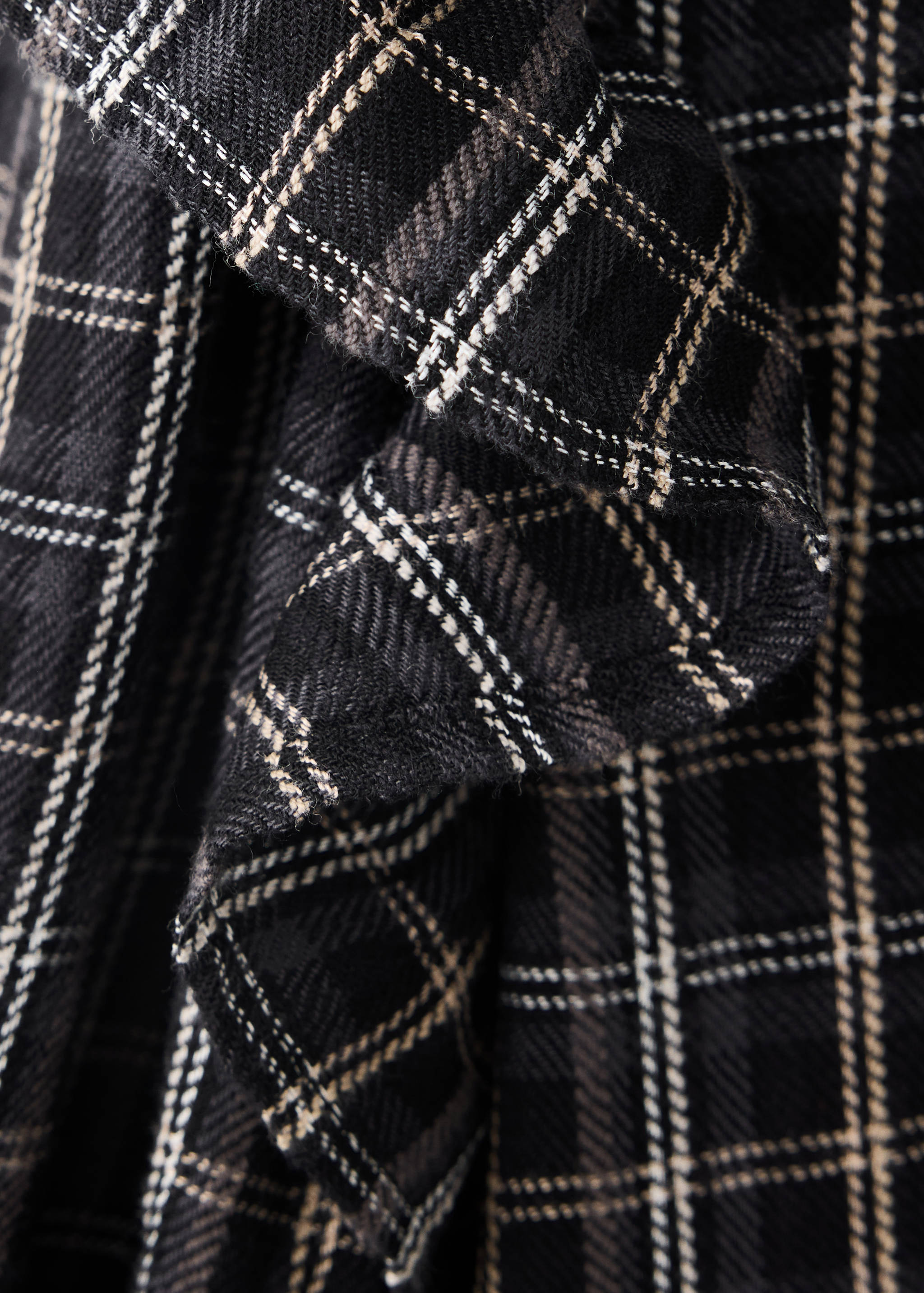 Blouse à carreaux avec volants détaillés - Détail de l'article 8