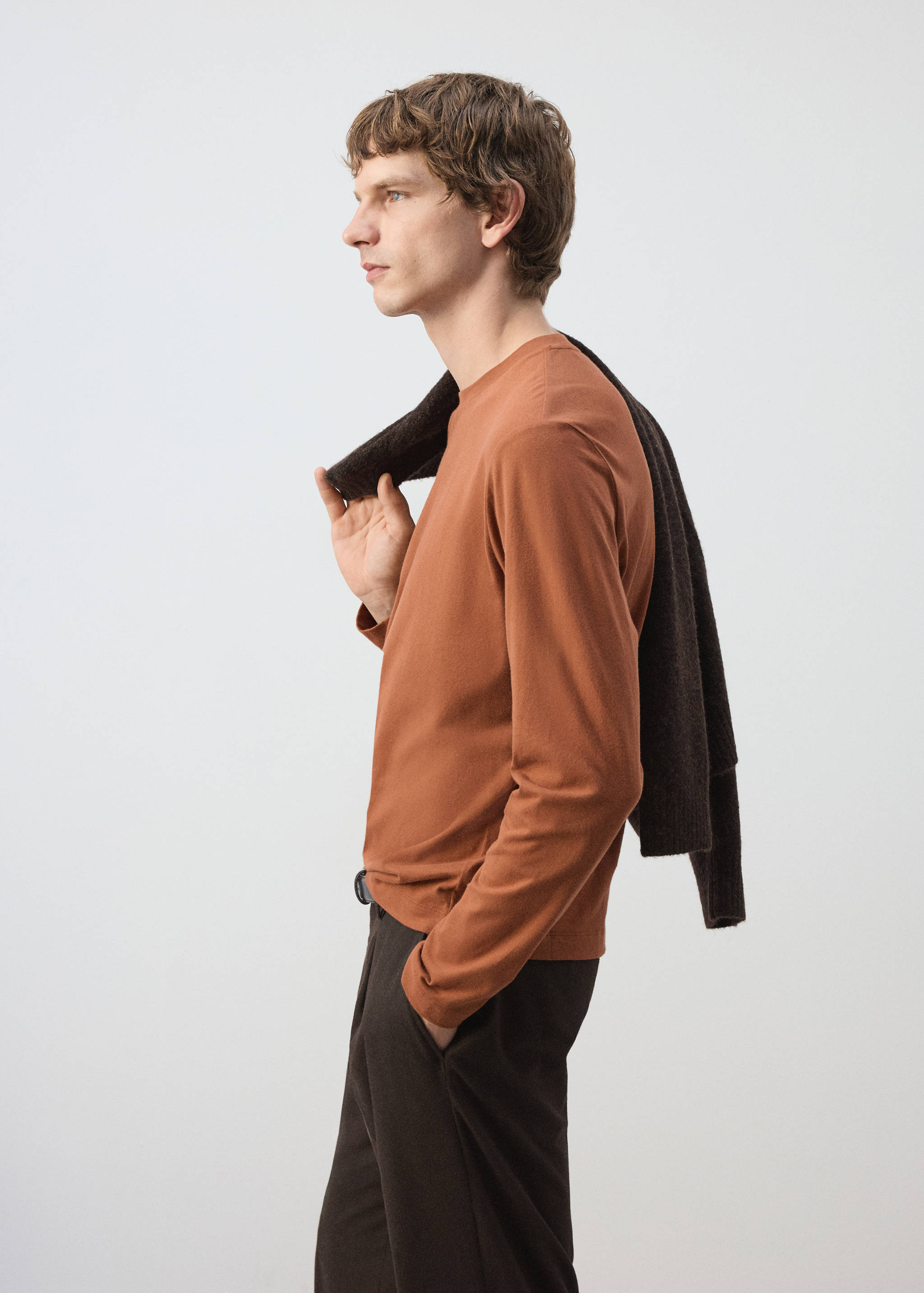 Plain 100% cotton T-shirt - Details of the article 2