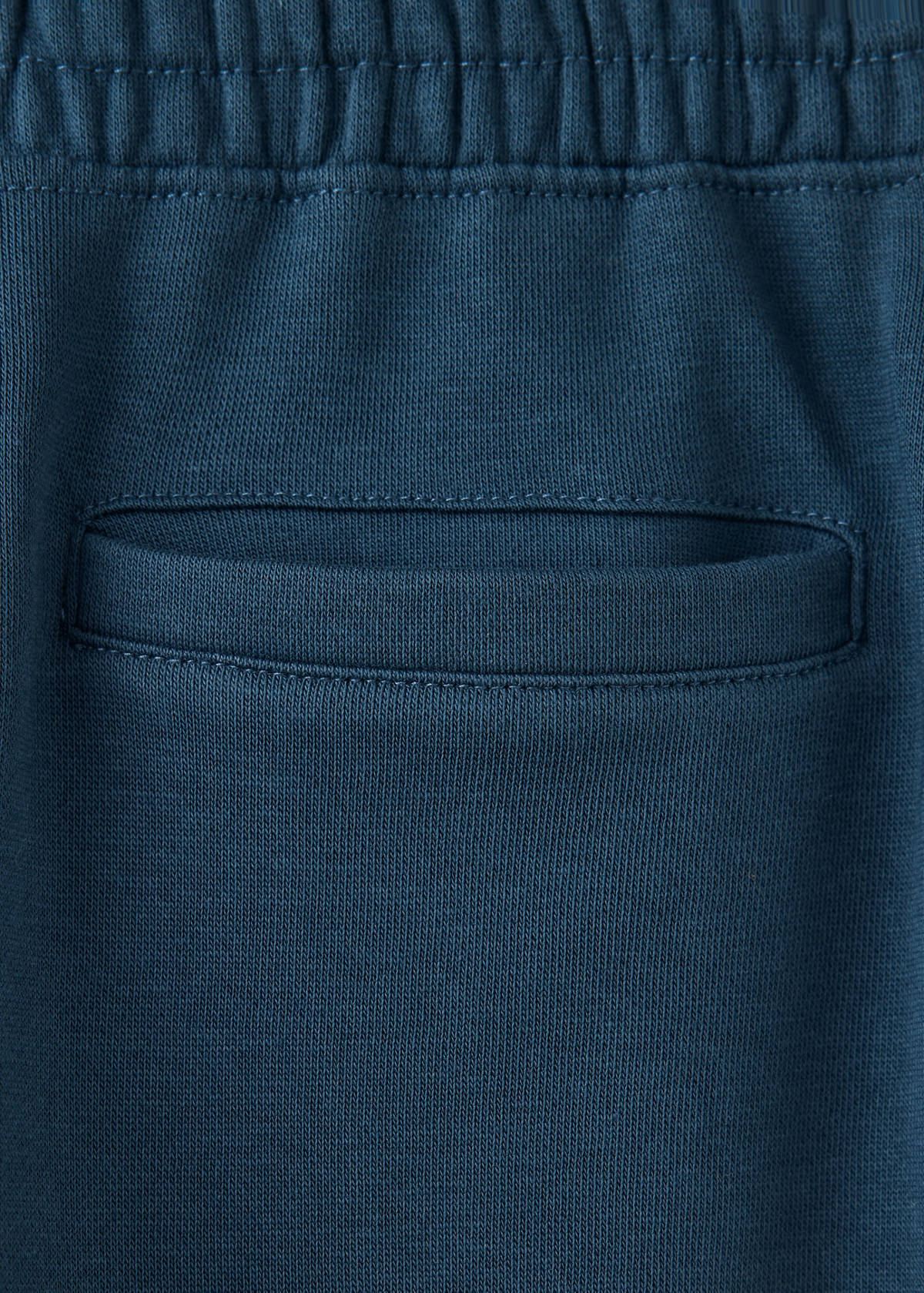Elastic cotton joggers — Navy
