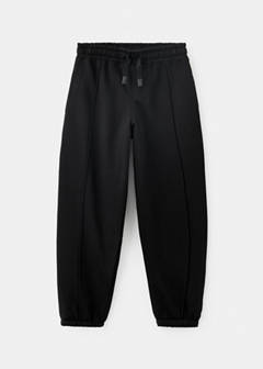 Elastic cotton joggers — Black 2