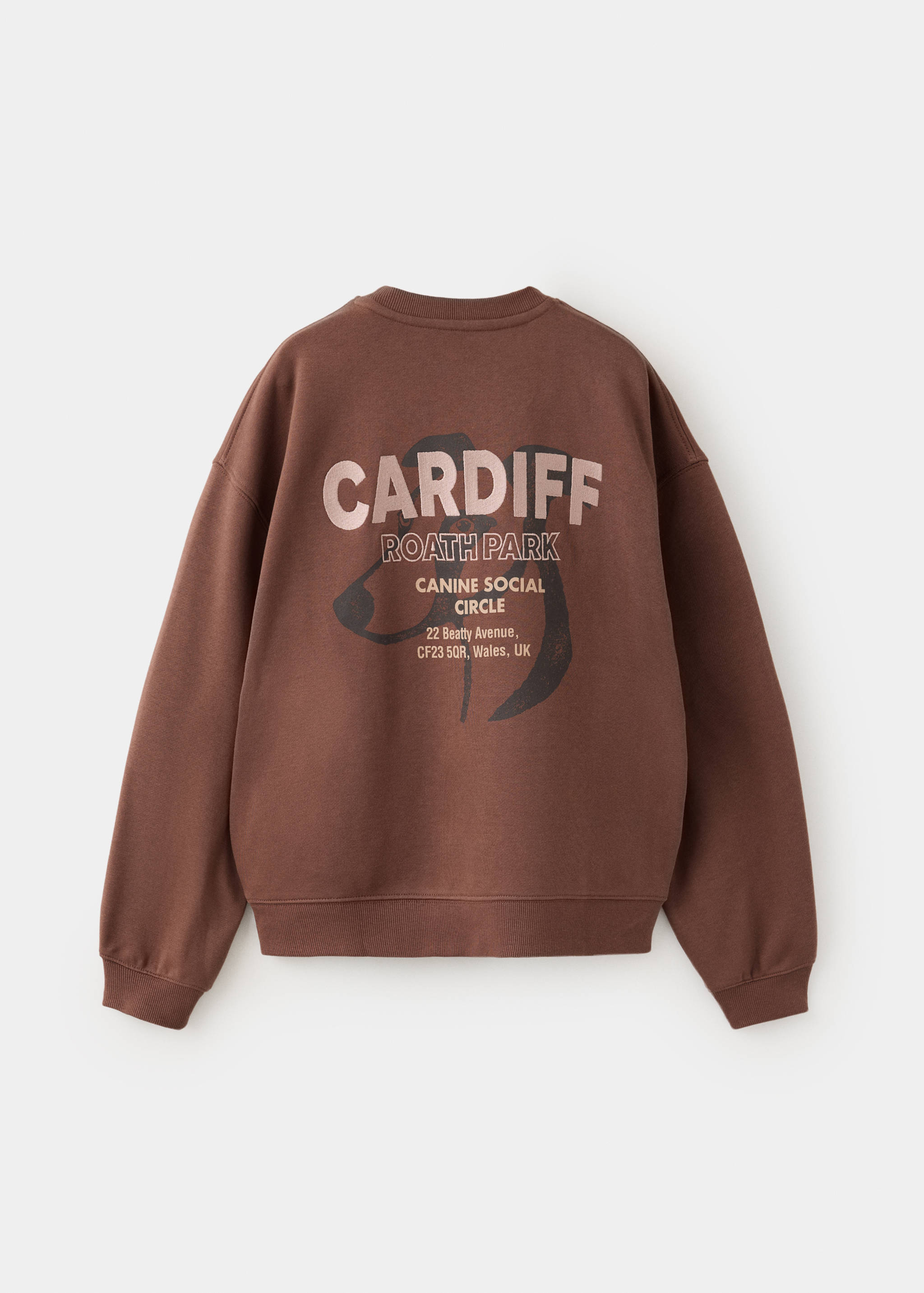 Sweat-shirt oversize imprimé - Verso de l’article